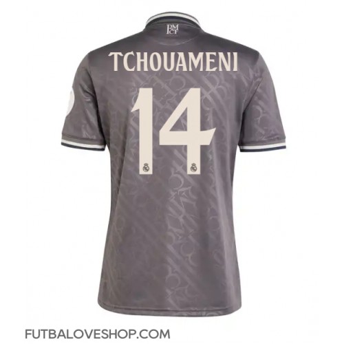 Dres Real Madrid Aurelien Tchouameni #14 Tretina 2024-25 Krátky Rukáv